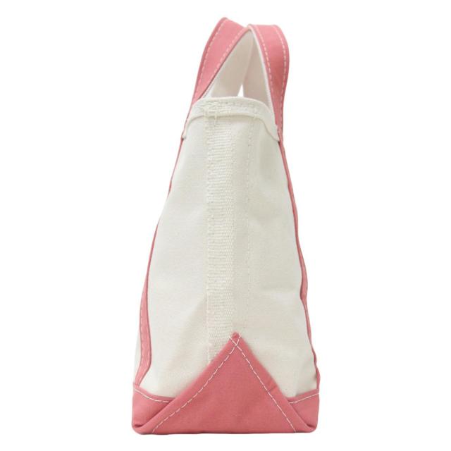 L.L.Bean エルエルビーン バッグ / ボート アンド トート バッグ / コットン キャンバス ジップトップ / アイボリー ピンク ミネラルレッド / USA製 / ブランド カバン【レディース】【中古】【新品同様】【K4340】