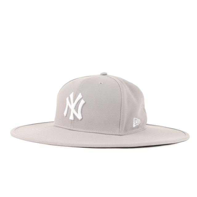 NEW ERA ニューエラ ハット サイズ:7 3/8(58.7cm) / 24SS HOMEGAME別注 ニューヨーク・ヤンキース フィッテド ロングブリム ハット (Fitted Long Brim Hat) / グレー / 帽子 / コラボ 【メンズ】【中古】【美品】【K4341】の通販は