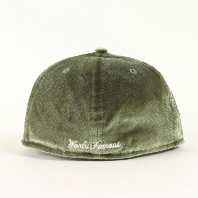シュプリーム ベロアキャップ Supreme ベロアキャップ ダークグリーン