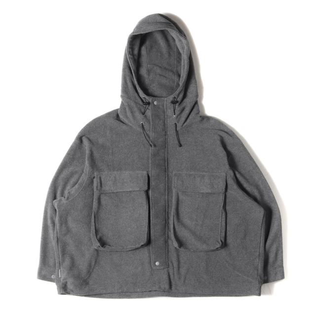 Stripes For Creative S.F.C ストライプ フォー クリエイティブ ジャケット サイズ:XXL / 23AW オーバーサイズ フリース プルオーバージャケット (FLEECE HOODIE JACKET) / グレー / アウター ブルゾン 上着【メンズ】【中古】【K4345】の通販は 15,659円