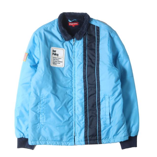 Supreme シュプリーム ジャケット サイズ:S / 裏ボア ピットクルー レーシング ジャケット (Pit Crew Jacket) / ライトブルー / アウター ブルゾン 上着【メンズ】【中古】【K4347】