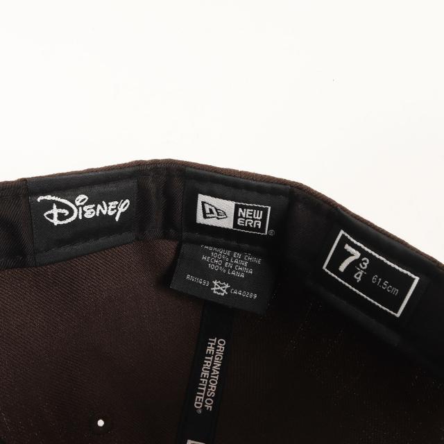 NEW ERA ニューエラ キャップ サイズ:7 3/4(61.5cm) / Disney くまのプーさん ベースボールキャップ / ブラウン / 帽子 コラボ 別注【メンズ】【中古】【K4349】