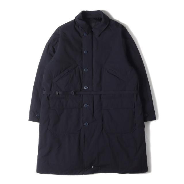 Pilgrim Surf+Supply ピルグリム サーフ+サプライ コート サイズ:M / 23AW リバーシブル ダウン コート (Remi Reversible Down Coat) / ALLIED 650FP / ネイビー ブラック 紺黒 / アウター ジャケット 上着【メンズ】【中古】【美品】【K4349】の通販は