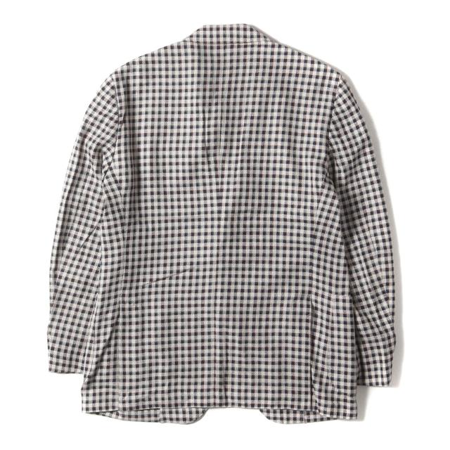 LARDINI　ラルディーニ　テーラードジャケット　52サイズ　グレー　シルク他 中古・古着通販】LARDINI (ラルディーニ) ウールシルクライト