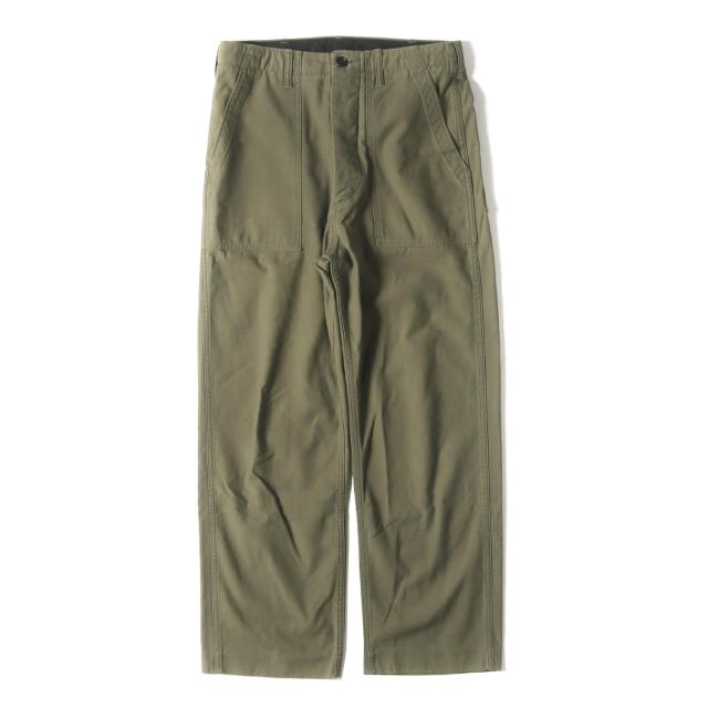 UNUSED アンユーズド パンツ サイズ:1 / サテン ベイカー パンツ / カーキ / 日本製 / ボトムス ズボン ミリタリー【メンズ】【中古】【K4352】