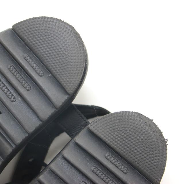 Dr.Martens ドクターマーチン ブラック 黒 サイズ:UK6(25.0cm) / BLAIRE HDW サンダル / レザー レースアップ アイレット フラット ボリュームソール / シューズ 靴【レディース】【中古】【K4353】