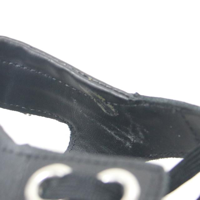 Dr.Martens ドクターマーチン ブラック 黒 サイズ:UK6(25.0cm) / BLAIRE HDW サンダル / レザー レースアップ アイレット フラット ボリュームソール / シューズ 靴【レディース】【中古】【K4353】