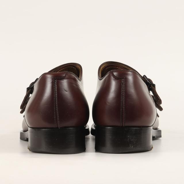 GIORGIO ARMANI ジョルジオアルマーニ サイズ:5(24.5〜25cm位) / ダブルモンクストラップ ストレートチップ レザー シューズ / レッドブラウン / 革靴 / イタリア製【メンズ】【中古】【K4359】_2