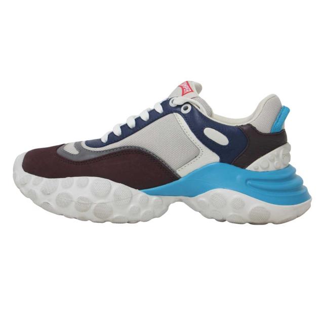 CAMPER カンペール スニーカー ボルドー ネイビーッ ベージュ×ブルー サイズ:38(24.0cm) / PELOTAS MARS K201590-003 / ぺロータス マーズ ボリュームソール レースアップ / ローカット スニーカー シューズ 靴【レディース】【中古】【K4359】