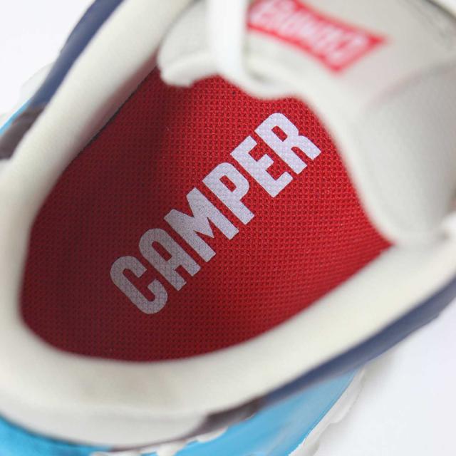 CAMPER カンペール スニーカー ボルドー ネイビーッ ベージュ×ブルー サイズ:38(24.0cm) / PELOTAS MARS K201590-003 / ぺロータス マーズ ボリュームソール レースアップ / ローカット スニーカー シューズ 靴【レディース】【中古】【K4359】