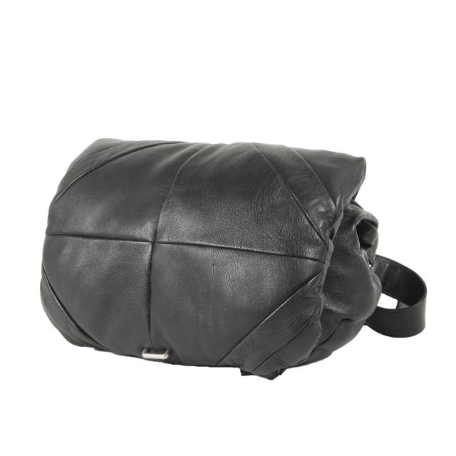 CVTVLIST カタリスト バッグ / シープスキンレザー ショルダーバッグ (Leather Puff Bag) / ブラック 黒 / ブランド カバン【メンズ】【中古】【美品】【K4365】