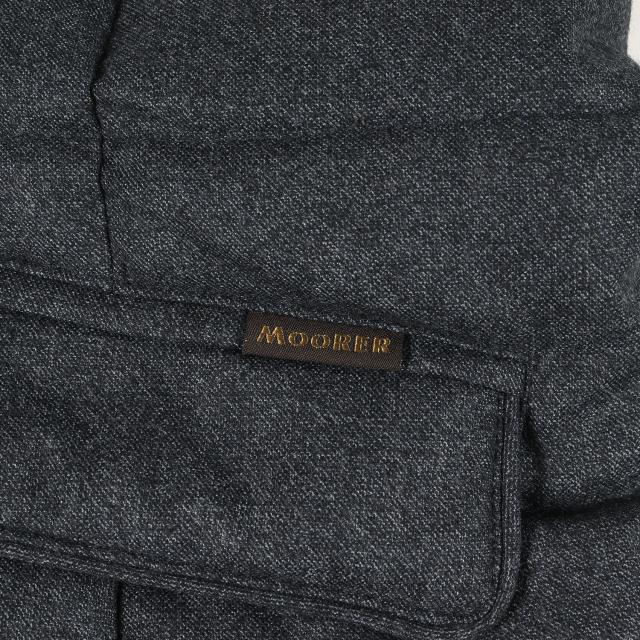 MOORER ムーレー ジャケット サイズ:60 / メランジ ウール ダブルジップ テーラード ダウン ジャケット (ZAYN-NO) / メランジネイビー 紺 / アウター ブレザー ブルゾン 上着【メンズ】【中古】【美品】【K4365】 MOORER ムーレー ジャケット サイズ:60 / メランジ ウール ダブル