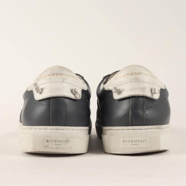 GIVENCHY ジバンシィ サイズ:42(27.0cm) / ロゴバンド レザー スリッポン スニーカー (URBAN STREET SNEAKER BH0003H07H) / グレー / ローカット スニーカー シューズ 靴【メンズ】【中古】【K4366】