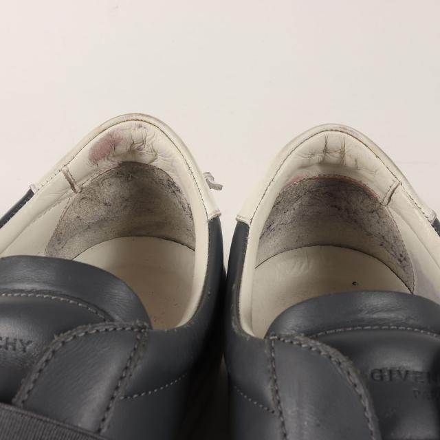 GIVENCHY ジバンシィ サイズ:42(27.0cm) / ロゴバンド レザー スリッポン スニーカー (URBAN STREET SNEAKER BH0003H07H) / グレー / ローカット スニーカー シューズ 靴【メンズ】【中古】【K4366】