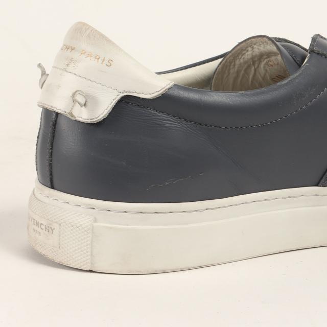 GIVENCHY ジバンシィ サイズ:42(27.0cm) / ロゴバンド レザー スリッポン スニーカー (URBAN STREET SNEAKER BH0003H07H) / グレー / ローカット スニーカー シューズ 靴【メンズ】【中古】【K4366】