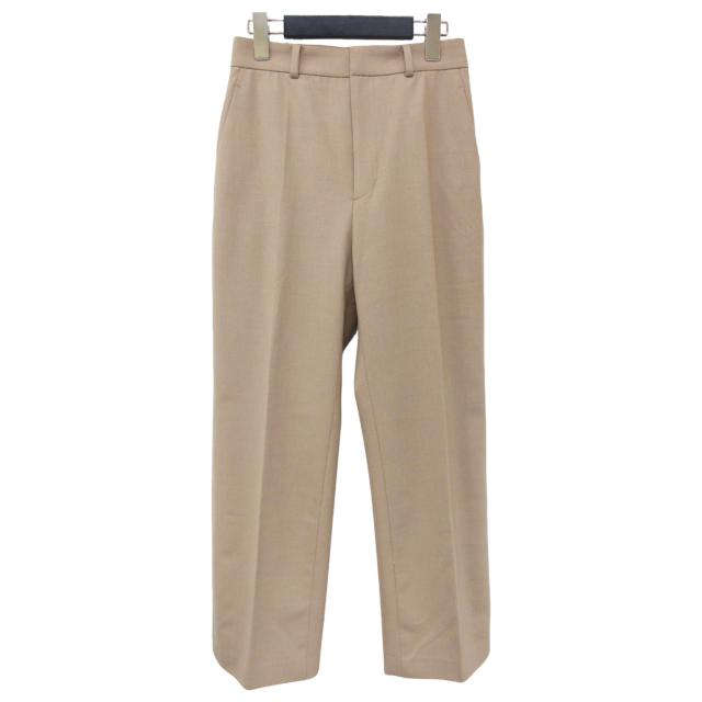 Plage プラージュ パンツ ベージュ サイズ:34(XS) / 24秋冬 TW ハイライズ パンツ / ストレート ハイウエスト ストレット センタープレス / ボトムス ズボン スラックス / 日本製【レディース】【中古】【美品】【K4366】