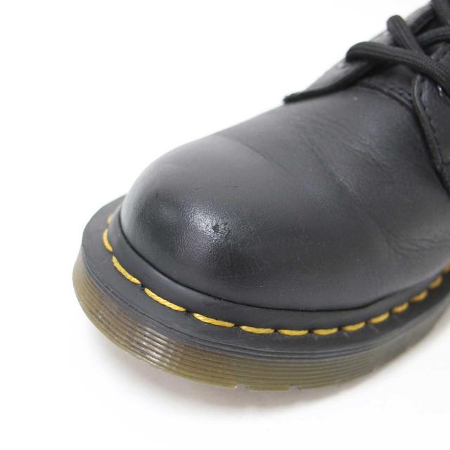 Dr.Martens ドクターマーチン ブラック 黒 サイズ:UK4(23.0cm) / パスカル 8 ホールブーツ 13512006 / PASCAL VIRGINIA ヴァージニアレザー イエローステッチ / シューズ 靴【レディース】【中古】【K4367】