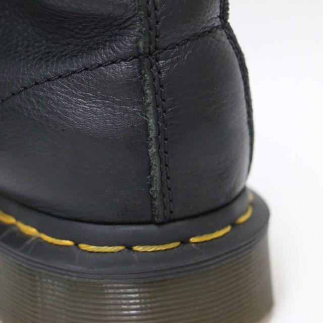 Dr.Martens ドクターマーチン ブラック 黒 サイズ:UK4(23.0cm) / パスカル 8 ホールブーツ 13512006 / PASCAL VIRGINIA ヴァージニアレザー イエローステッチ / シューズ 靴【レディース】【中古】【K4367】
