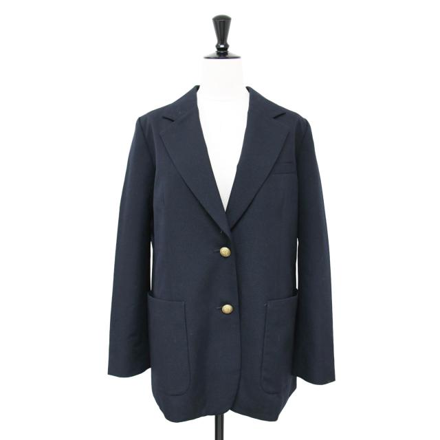 IENA LA BOUCLE ウールダブルボタンジャケット36サイズ ネイビー IENA LA BOUCLE ウールダブルボタンジャケット36サイズ ネイビー