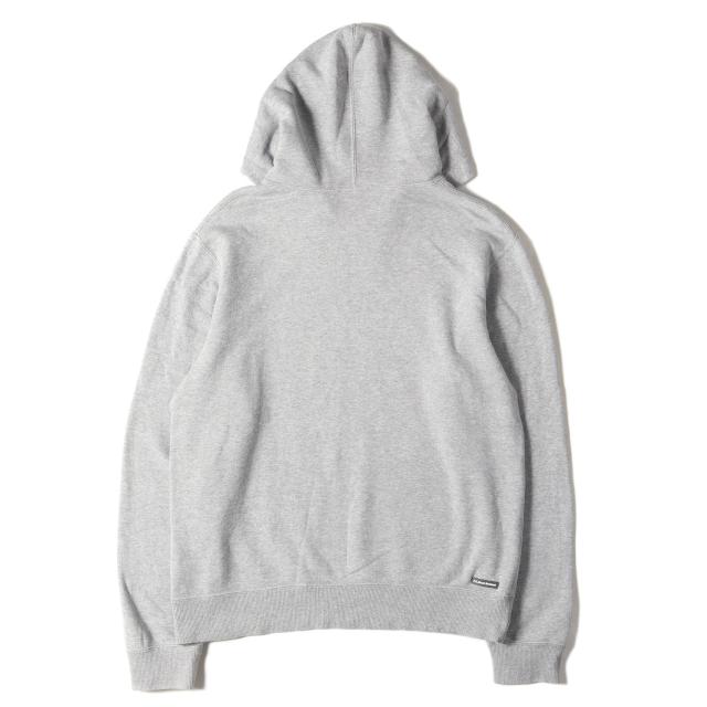 F.C.Real Bristol エフシーレアルブリストル パーカー サイズ:S エンブレム スウェットパーカー EMBLEM PULLOVER HOODY グレー トップス フーデッド スウェットシャツ【メンズ】【中古】【K4048】