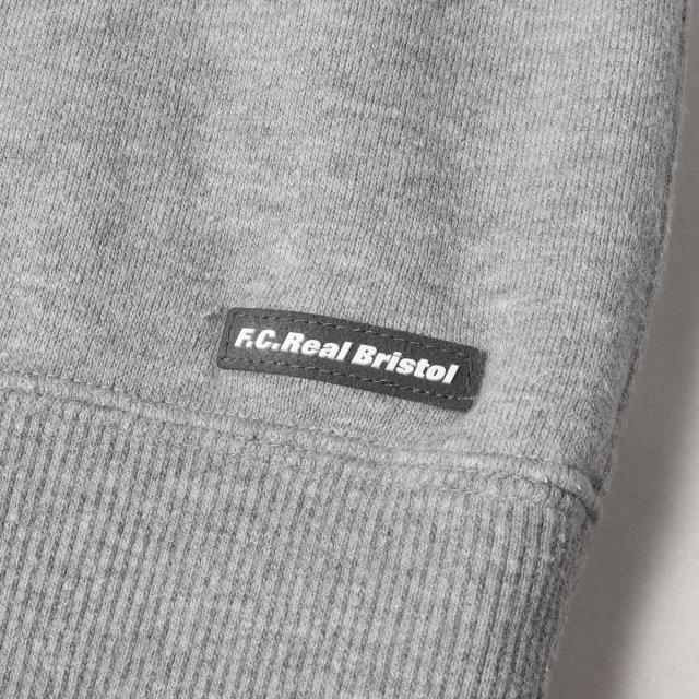 F.C.Real Bristol エフシーレアルブリストル パーカー サイズ:S エンブレム スウェットパーカー EMBLEM PULLOVER HOODY グレー トップス フーデッド スウェットシャツ【メンズ】【中古】【K4048】