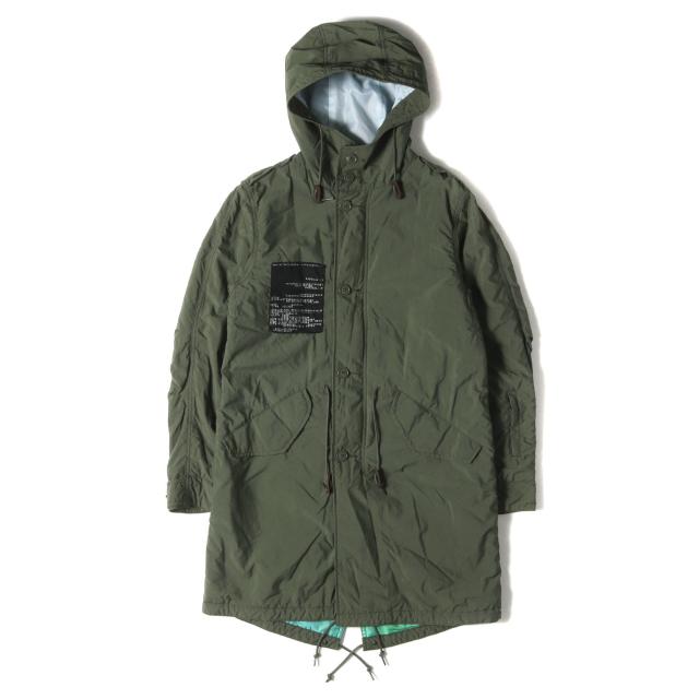 SOPHNET ソフネット コート オリーブ サイズ:M | Tom Hingston ALPHA ナイロン フィッシュテール モッズコート (MODS PARKA) | アウター ジャケット 上着 | コラボ【メンズ】【中古】【K4578】