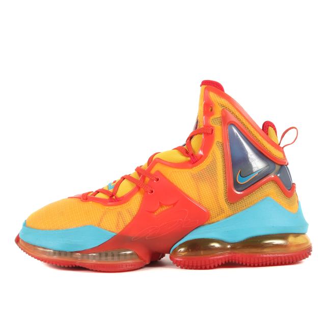 NIKE ナイキ サイズ:28.0cm SPACE PALYERS LEBRON 19 UNIFORM HOOK (DC9338-800) レブロン19 スペース プレイヤーズ マントラオレンジ ライトブルーフューリー US10 ハイカット スニーカー シューズ 靴 コラボ【メンズ】【中古】【美品】【K4044】