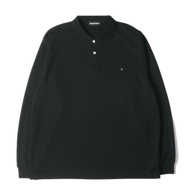 GOD SELECTION XXX ゴッド・セレクション・トリプルエックス ポロシャツ サイズ:XL / 24SS ジャージー ロングスリーブ ポロシャツ (LONG SLEEVE POLO SHIRT) / ブラック 黒 / トップス カットソー【メンズ】【中古】【美品】【K4374】