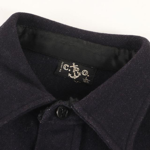 U.S.VINTAGE シャツ サイズ:L / 60s SALANT CO. CPO ウールシャツ / ダークネイビー 紺 / 60年代 ヴィンテージ 古着 / トップス カジュアルシャツ 長袖【メンズ】【中古】【K4381】