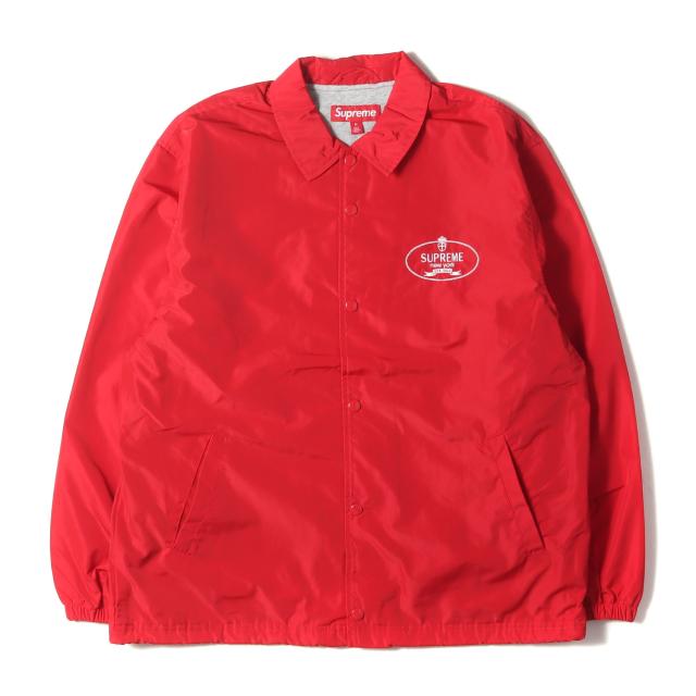 Supreme シュプリーム ジャケット サイズ:M / 24AW クラウンロゴ コーチジャケット (Crest Coaches Jacket) / レッド / アウター ブルゾン 上着【メンズ】【中古】【美品】【K4383】