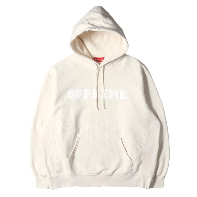 Supreme シュプリーム パーカー サイズ:L / 24SS カレッジロゴ スウェットパーカー (Collegiate Hooded Sweatshirt) / ナチュラル / トップス フーディー プルオーバー【メンズ】【中古】【K4386】