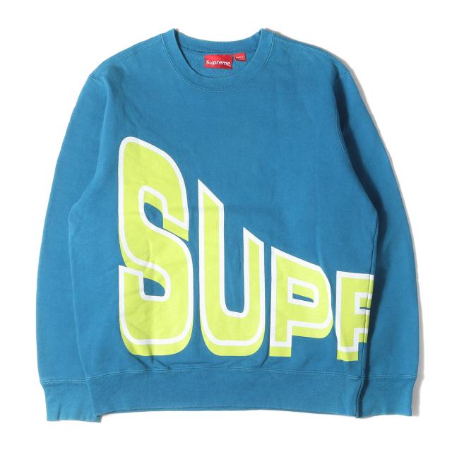 Supreme シュプリーム スウェット サイズ:S / サイドアーチロゴ クルーネック スウェットシャツ (Side Arc Crewneck) / ダークアクア / トップス トレーナー プルオーバー【メンズ】【中古】【K4386】