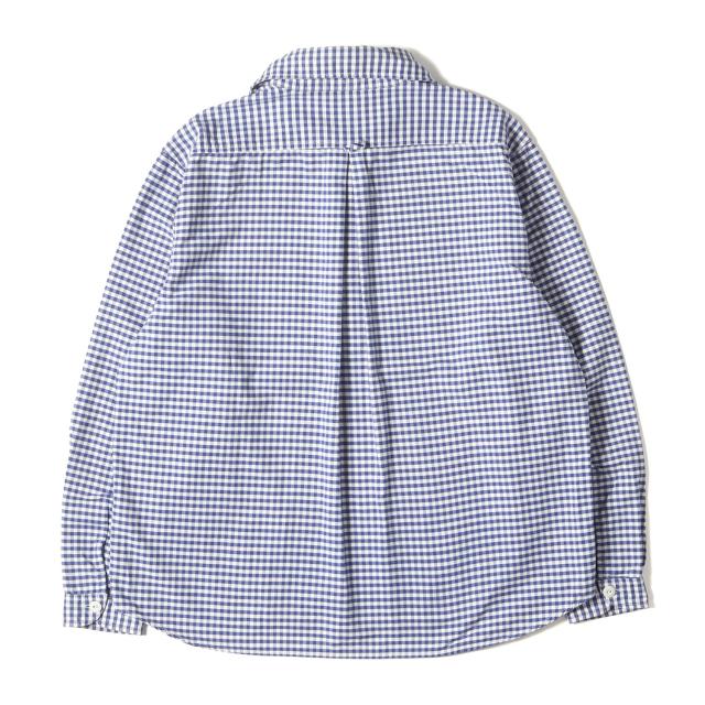 dunhill ダンヒル シャツ サイズ:S / 近年モデル ギンガムチェック カッタウェイカラー ソフトフランネル ドレス シャツ / ホワイト ブラック 白黒 / トップス カジュアルシャツ 長袖【メンズ】【中古】【K4388】_1
