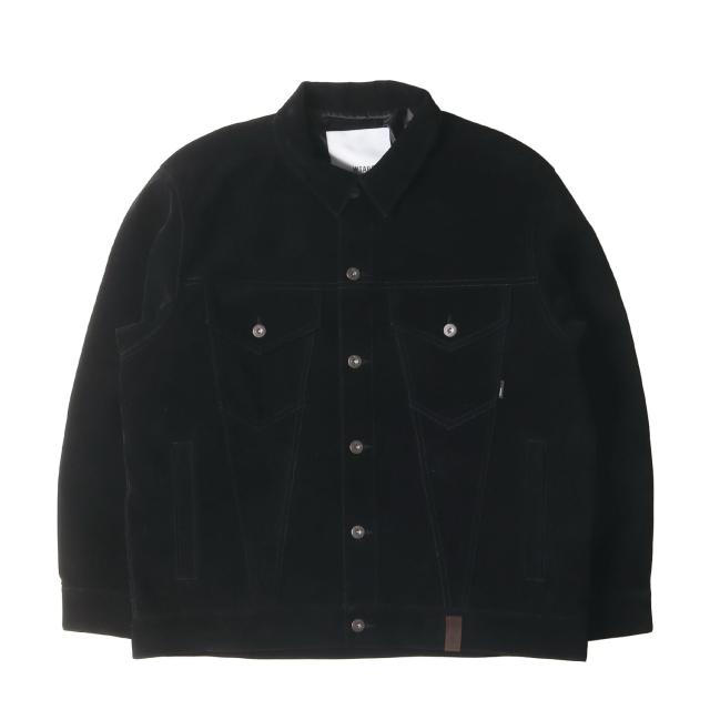 WTAPS ダブルタップス ジャケット サイズ:L / 24AW シンセティックスウェード 3rdタイプ ジャケット (JC / JACKET / SYNTHETIC) / ブラック 黒 / アウター ブルゾン 上着【メンズ】【中古】【美品】【K4390】