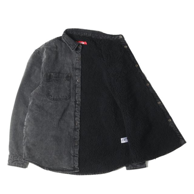 A*x様 シュプリーム'24秋冬発売裏地ボア デニム ワークシャツジャケット サ A*x様 シュプリーム'24秋冬発売裏地ボア デニム ワークシャツ