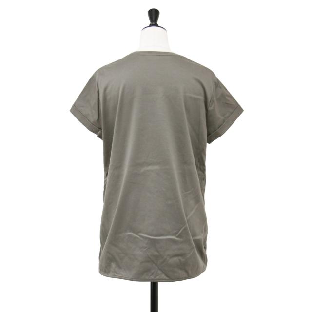 Ballsey ボールジー Tシャツ ブラウン サイズ:S(9号) / 24春夏 スビン コットン スムース ロング プルオーバー / トップス Tシャツ カットソー半袖 クルーネック 【レディース】【中古】【K4396】_1