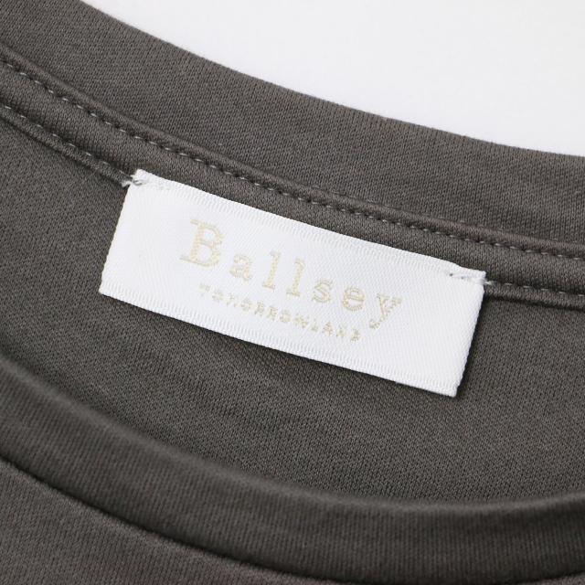 Ballsey ボールジー Tシャツ ブラウン サイズ:S(9号) / 24春夏 スビン コットン スムース ロング プルオーバー / トップス Tシャツ カットソー半袖 クルーネック 【レディース】【中古】【K4396】_3