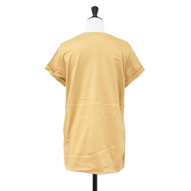 Ballsey ボールジー Tシャツ キャメル サイズ:S(9号) / 24春夏 スビン コットン スムース ロング プルオーバー / トップス Tシャツ カットソー半袖 クルーネック / 日本製 / 【レディース】【中古】【K4396】_1