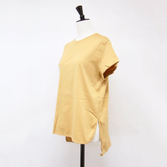 Ballsey ボールジー Tシャツ キャメル サイズ:S(9号) / 24春夏 スビン コットン スムース ロング プルオーバー / トップス Tシャツ カットソー半袖 クルーネック / 日本製 / 【レディース】【中古】【K4396】 Ballsey ボールジー Tシャツ キャメル サイズ:S(9号) / 24春夏 スビン