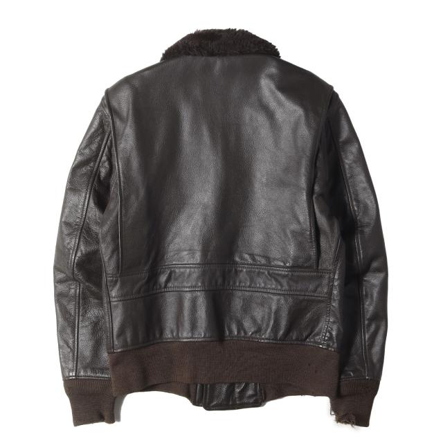 Vintage Military Item ヴィンテージミリタリー ジャケット サイズ:36 / 70s 米軍実物 U.S.NAVY G-1 フライトジャケット (MIL-J-7823D WP) / ダークブラウン / 70年代 古着 / アウター ブルゾン 上着【メンズ】【中古】【K4398】