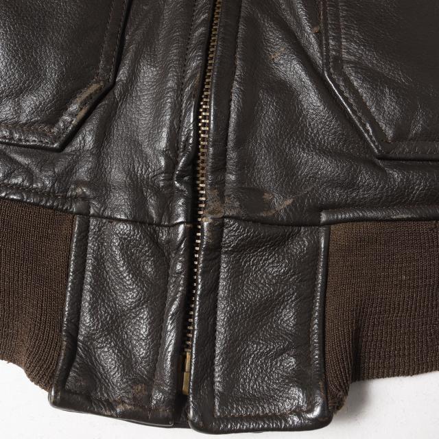 Vintage Military Item ヴィンテージミリタリー ジャケット サイズ:36 / 70s 米軍実物 U.S.NAVY G-1 フライトジャケット (MIL-J-7823D WP) / ダークブラウン / 70年代 古着 / アウター ブルゾン 上着【メンズ】【中古】【K4398】