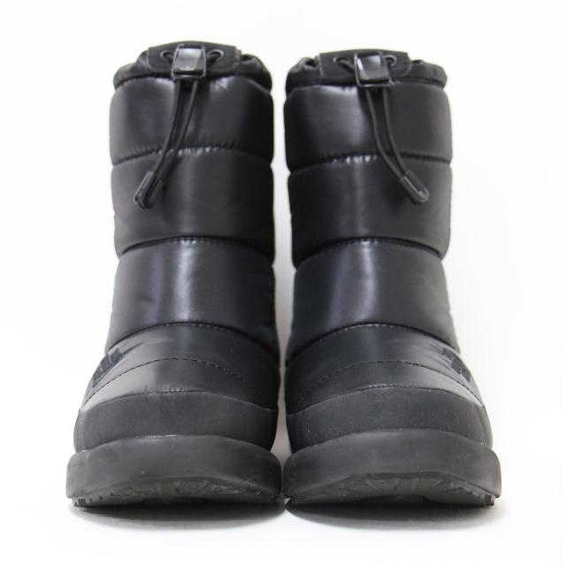 THE NORTH FACE ノースフェイス ブーツ TNFブラック サイズ:US7(24.0cm) / ヌプシ ブーティ ウォータープルーフ  NFW52272 / ウィンター ショート ブーツ フラッシュ / シューズ 靴【レディース】【中古】【K4402】