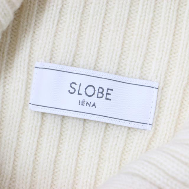 美品 SLOBE IENA イエナ スローブ 日本製 定価1.3万 きれい色 ドルマン ニュアンス ニット 美品☆SLOBE IENAダブルクロスイージーロストテーパード ネイビー