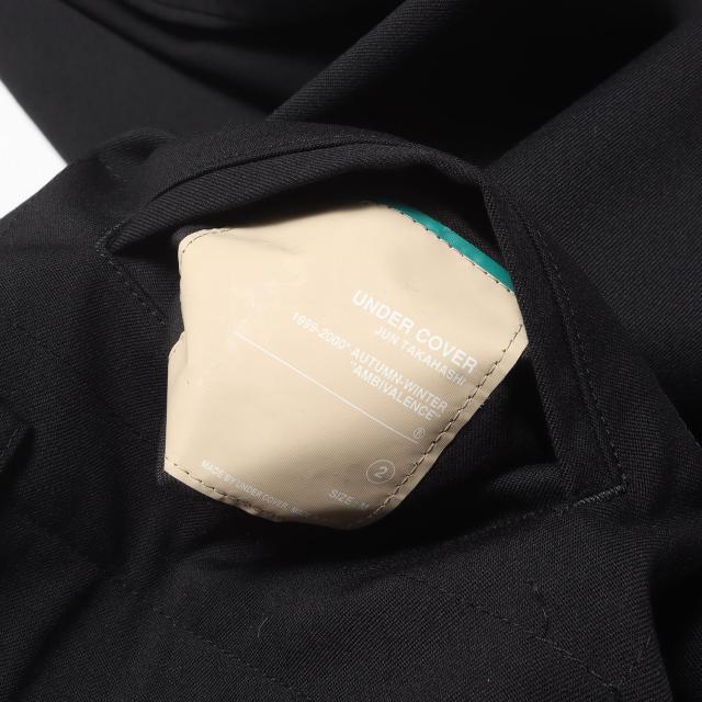 UNDERCOVER アンダーカバー パンツ サイズ:M / 90s AMBIVALENCE期 スラックス ストレッチナイロン リバーシブル パンツ / ブラック 黒 / 90年代 アーカイブ / ボトムス ズボン【メンズ】【K4407】_4