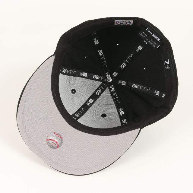 NEW ERA ニューエラ キャップ サイズ:7 5/8(60.6cm) / Cooperstown Collection MLB デトロイト・タイガース 2006ワールドシリーズモデル ベースボールキャップ / ブラック 黒 / 帽子【メンズ】【中古】【K4407】
