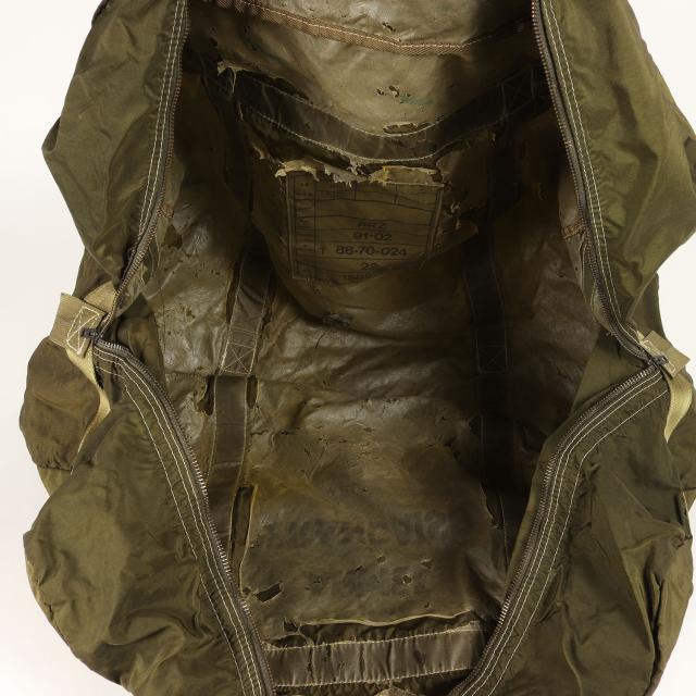 Vintage Military Item ヴィンテージミリタリー 90s フランス軍実物 パラシュートバッグ / ボストンバッグ / カーキ / 古着 カバン【メンズ】【中古】【K4409】_7