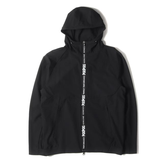 PGG ピージージー ジャケット サイズ:5 / 24SS 4WAY ストレッチシェル フード ジップ ジャケット / ブラック 黒 / アウター ブルゾン 上着【メンズ】【中古】【美品】【K4409】