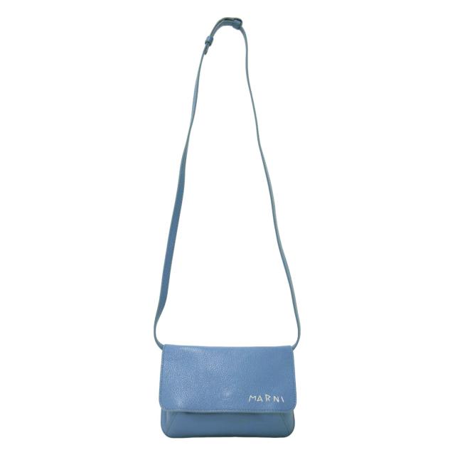 MARNI マルニ バッグ ブルー / 25春夏 レザー製 ショルダー バッグ 