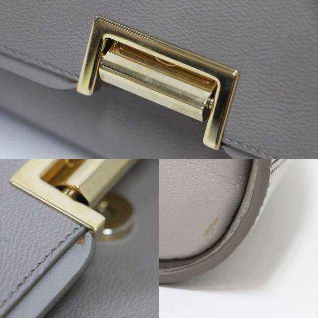 SMYTHSON スマイソン バッグ グレー系 / レザー スクエア型 ショルダー