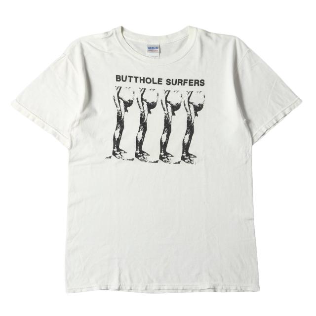 00s BUTTHOLE SURFERS クルーネック 半袖Tシャツ GILDANボディ ホワイト 白 サイズ:M Vintage Music Item ヴィンテージミュージック トップス カットソー 古着【メンズ】【中古】【K4119】